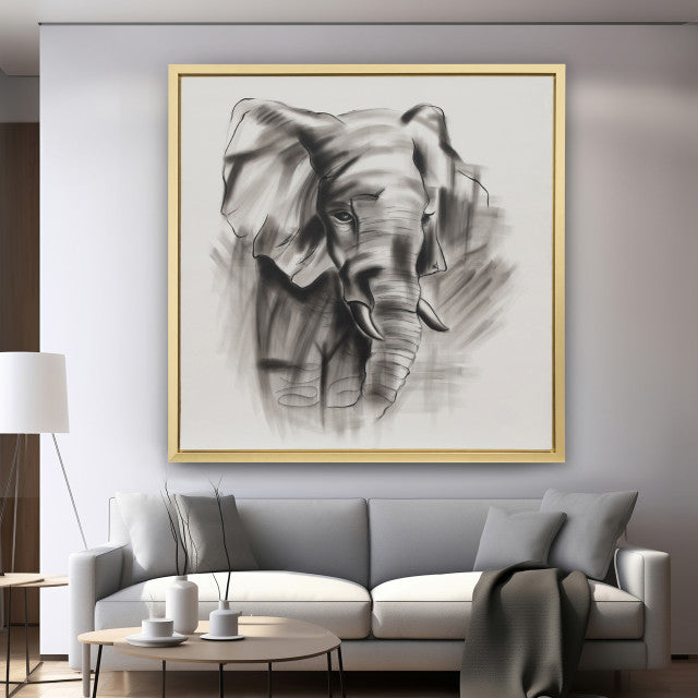Hand Painted Elephant Beauty