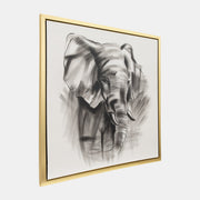 Belleza de elefante pintada a mano