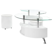 Buckley Coffee Table and Stools Set Cappuccino