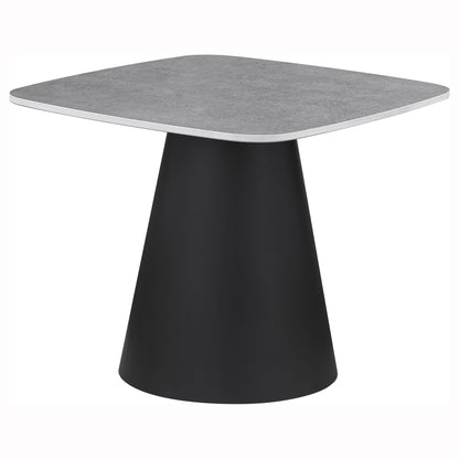 Eason 2-piece Cocktail Coffee Table Set Concrete and Black