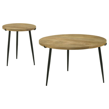 Pilar 2-Piece Coffee and End Table Set Natural