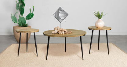 Pilar 2-Piece Coffee and End Table Set Natural