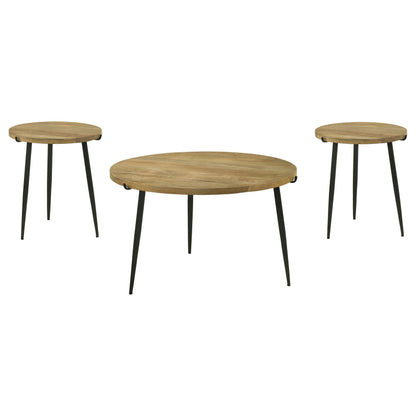 Pilar 2-Piece Coffee and End Table Set Natural