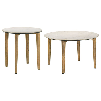Aldis Coffee and End Table Set White