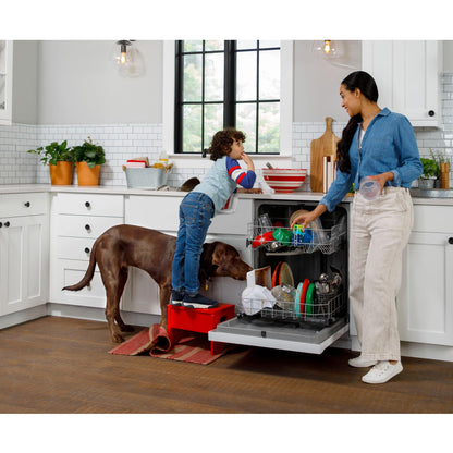  Hotpoint 24-inch Built-in Dishwasher with Water Filtration System HDF330PGRWW IMAGE 12