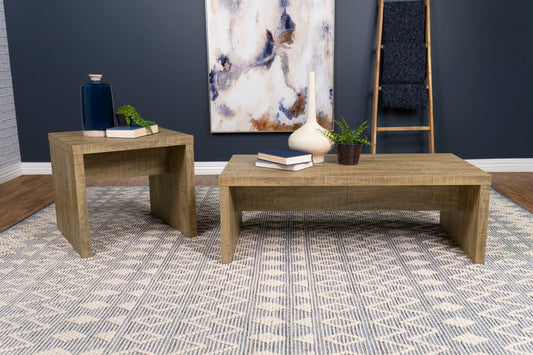 Lynette Rectangular Coffee and End Table Set Mango