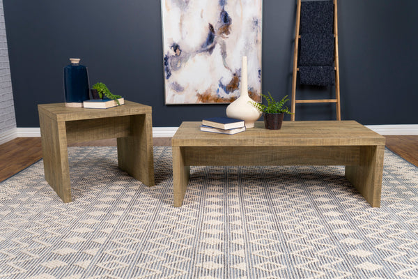 Lynette Rectangular Coffee and End Table Set Mango