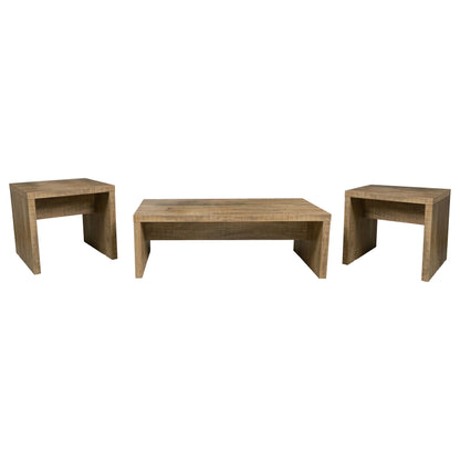 Lynette Rectangular Coffee and End Table Set Mango