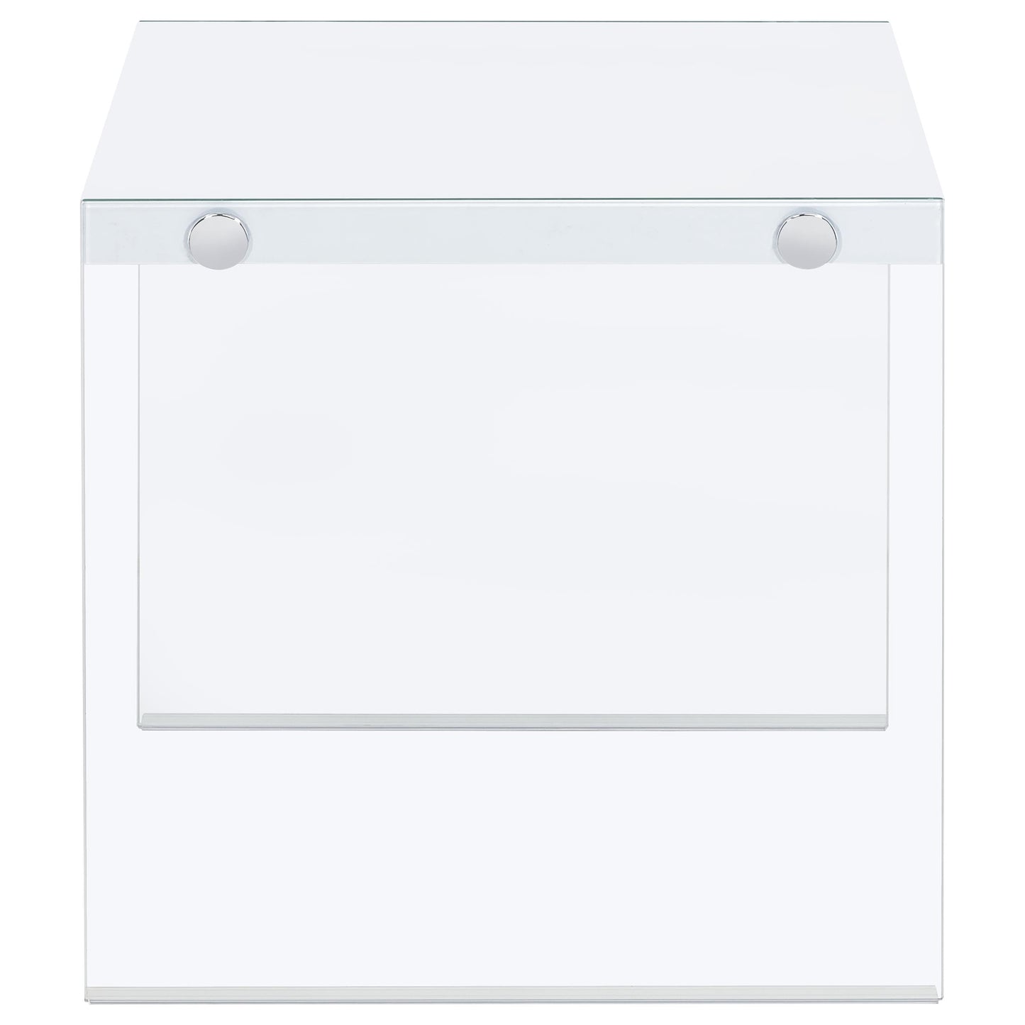 Opal Coffee and End Table Set White High Gloss