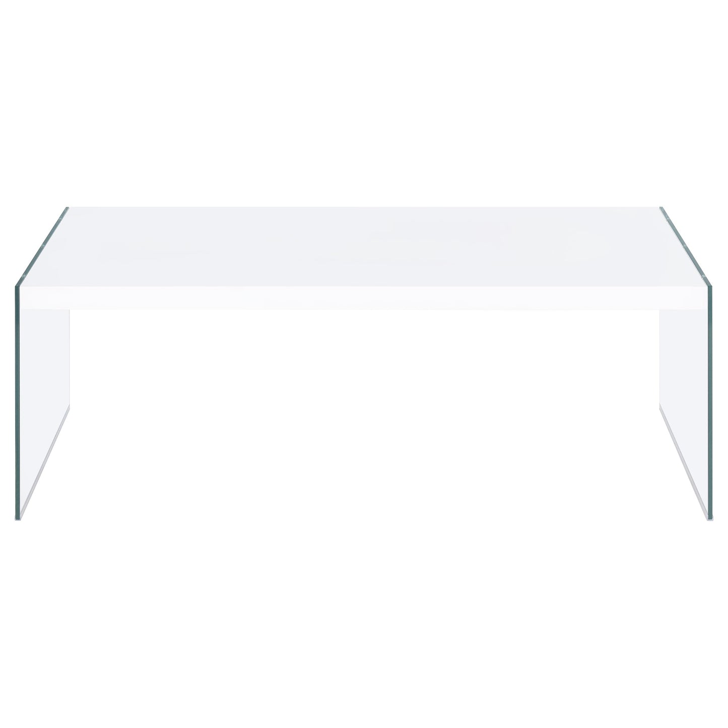 Opal Coffee and End Table Set White High Gloss