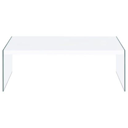 Opal Coffee and End Table Set White High Gloss