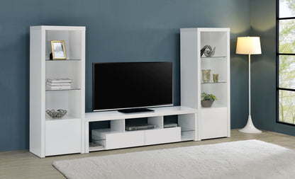 Jude 71-inch TV Entertainment Center White High Gloss