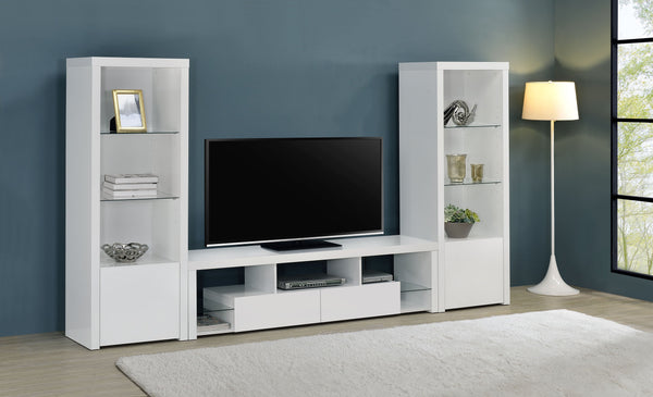 Jude 71-inch TV Entertainment Center White High Gloss