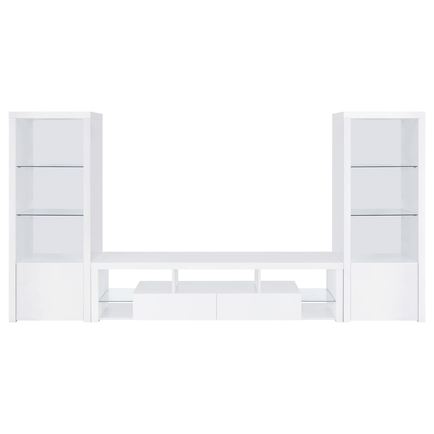 Jude 71-inch TV Entertainment Center White High Gloss