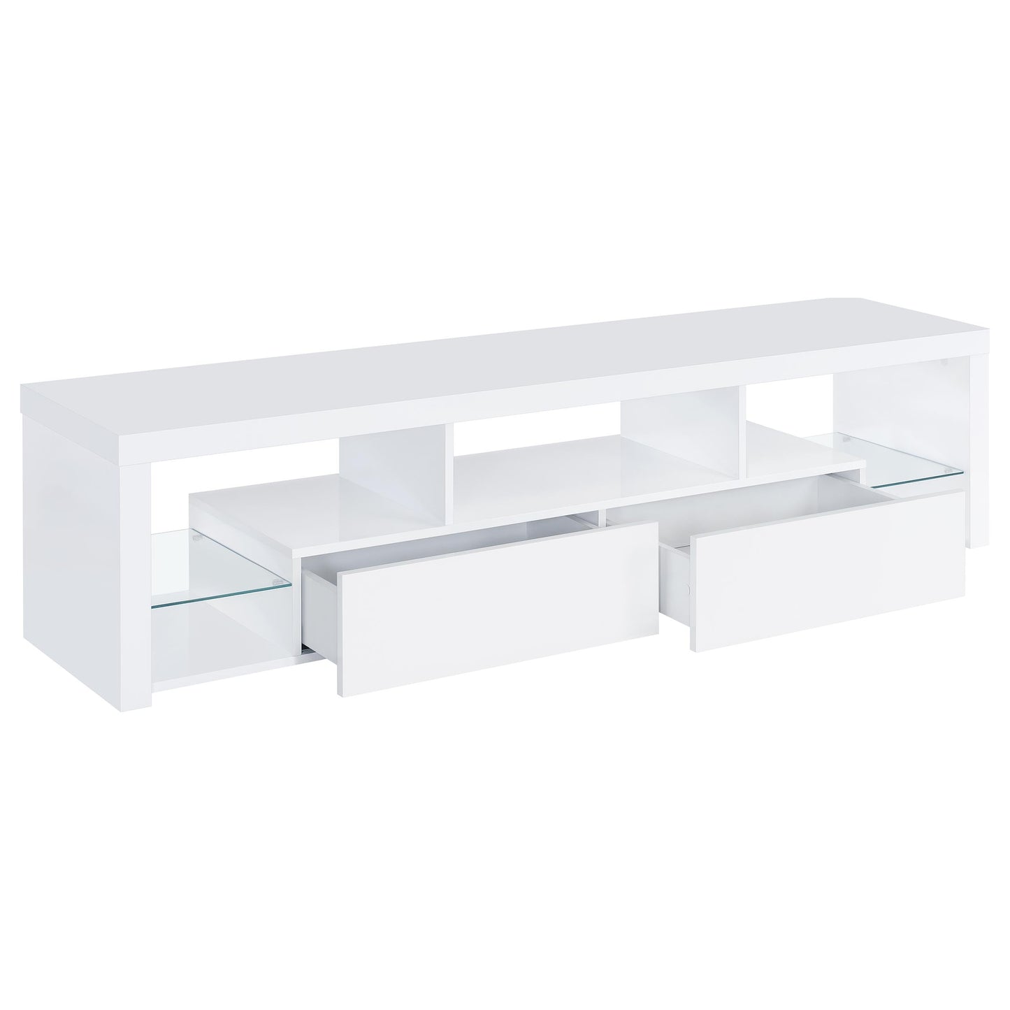 Jude 71-inch TV Entertainment Center White High Gloss