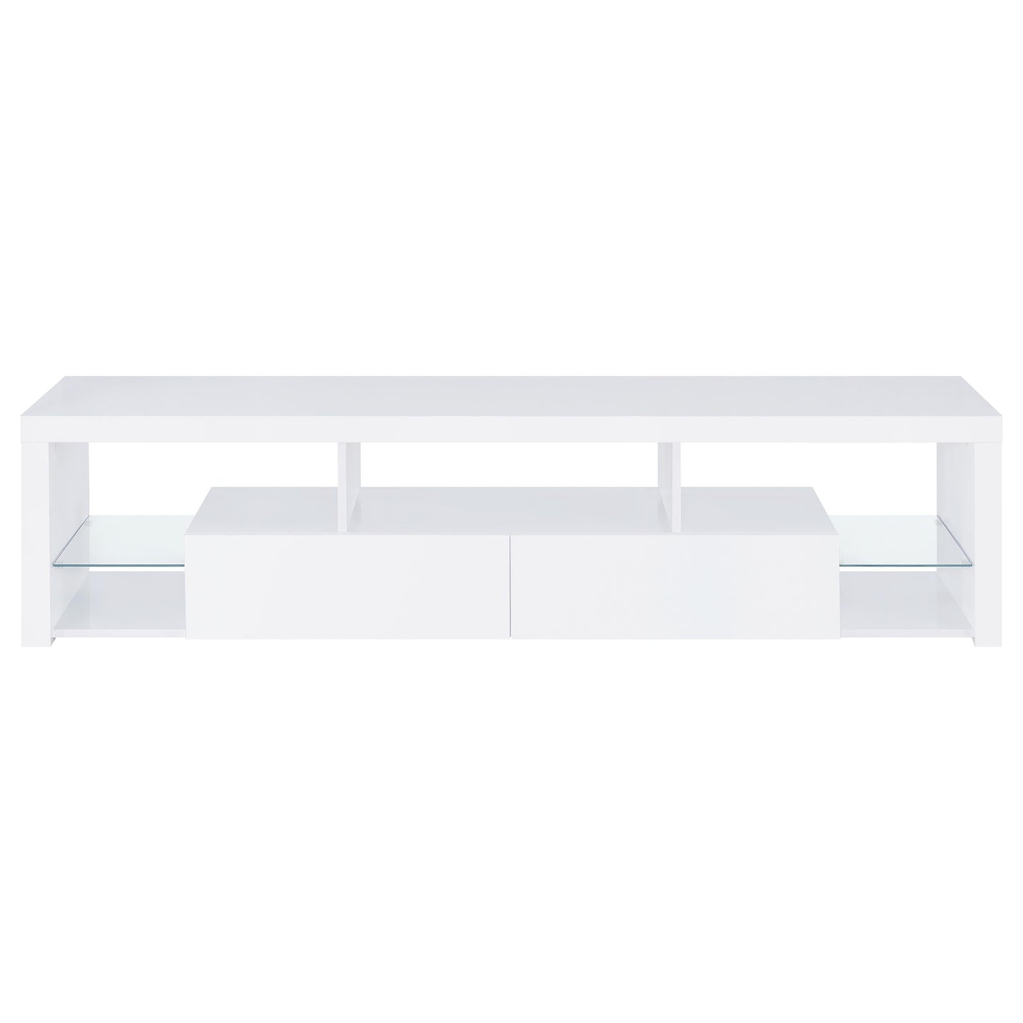 Jude 71-inch TV Entertainment Center White High Gloss