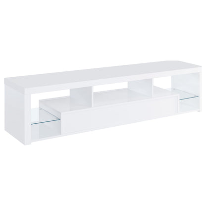 Jude 2-drawer Engineered Wood 71-inch TV Stand High Gloss White