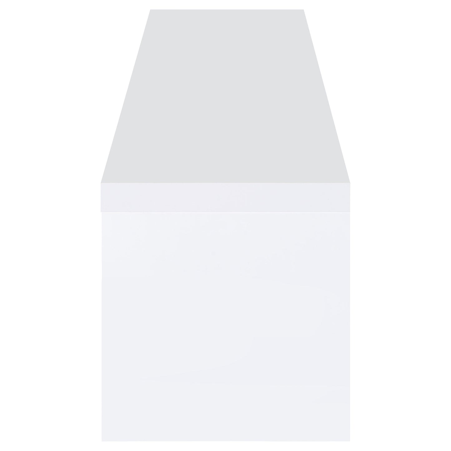 Jude 2-door Engineered Wood 79-inch TV Stand High Gloss White