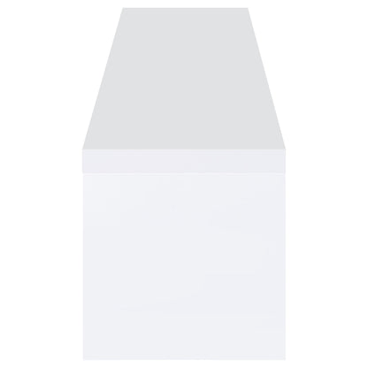 Jude 2-door Engineered Wood 79-inch TV Stand High Gloss White