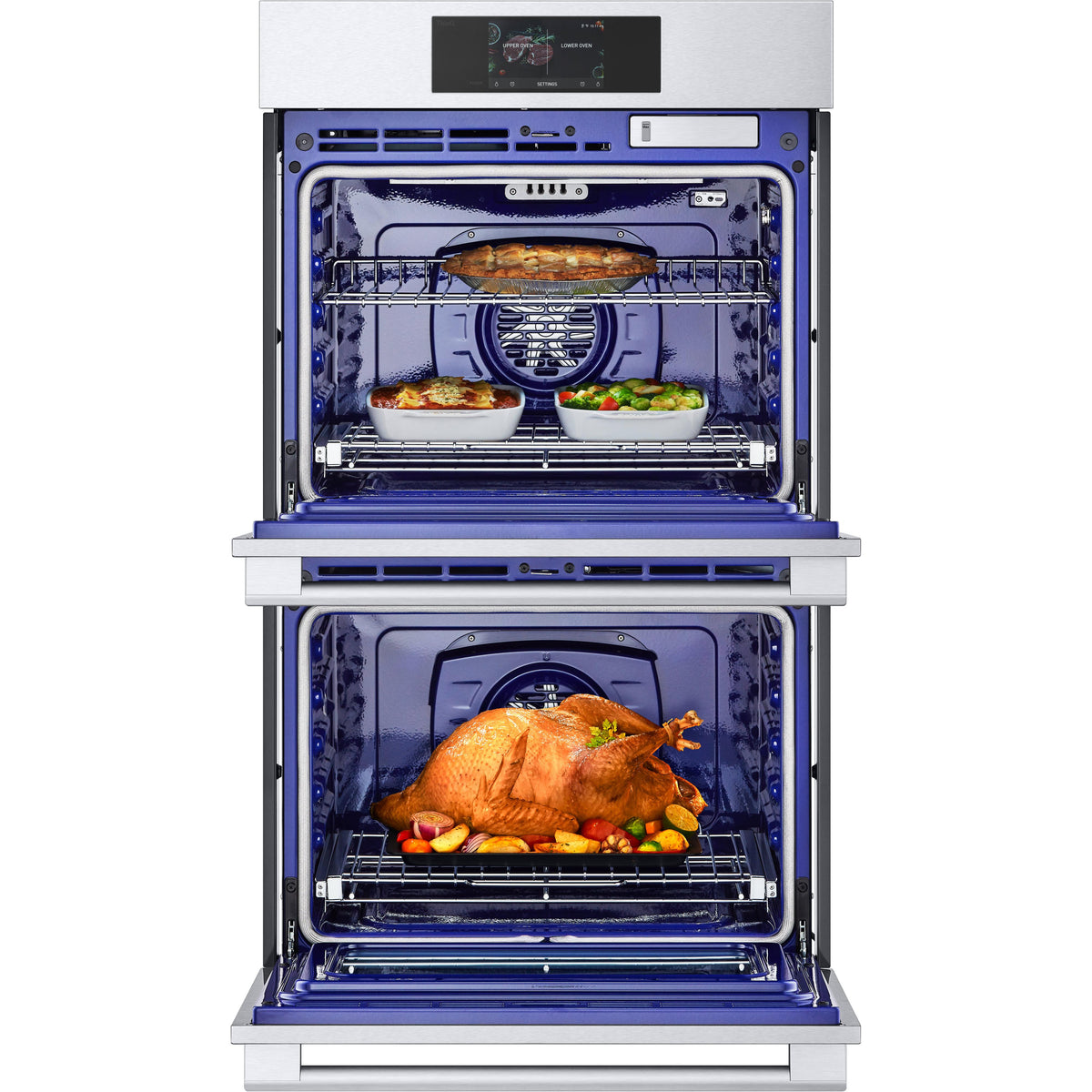 LG STUDIO 30-inch, 9.4 cu.ft. Built-in Double Wall Oven with Convection Technology WDES9428F IMAGE 2