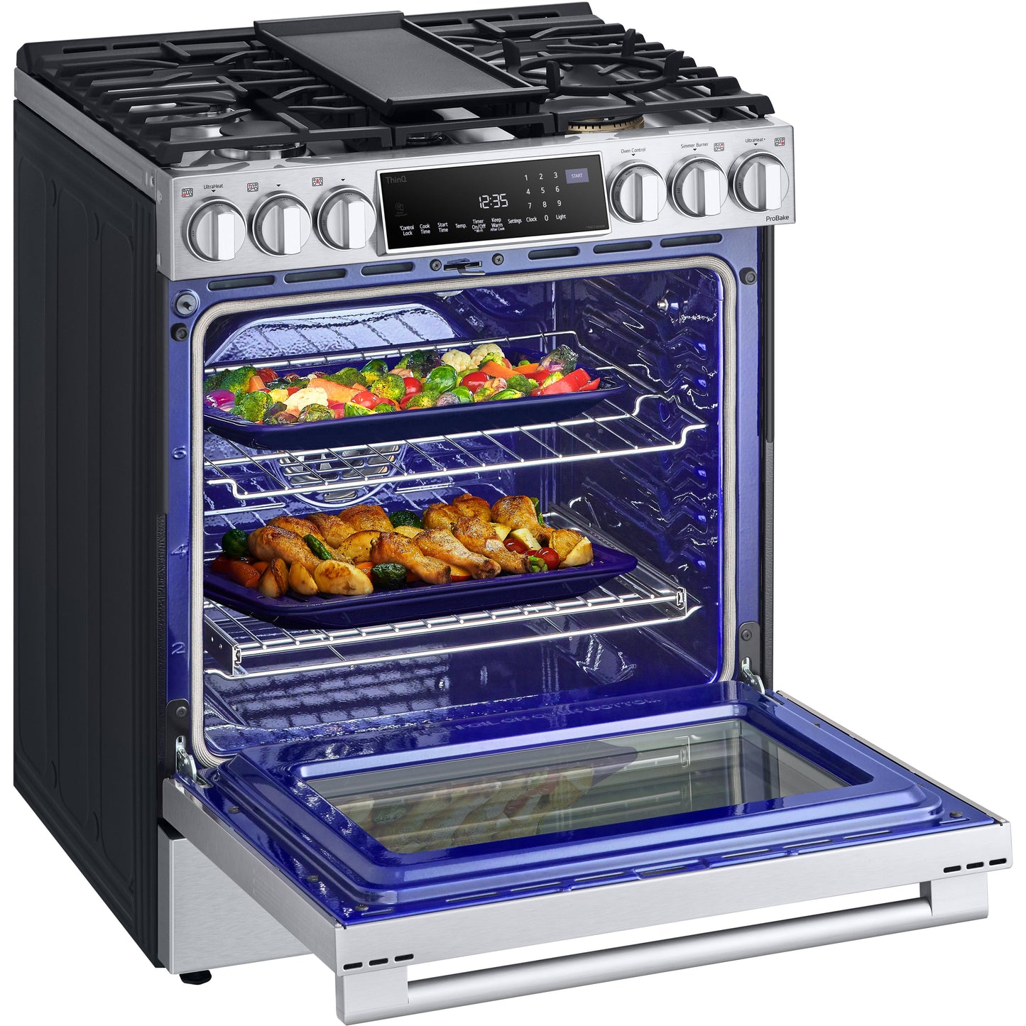  LG STUDIO Studio 30-inch Slide-in Gas Range with Convection Technology LSGS6338F IMAGE 10