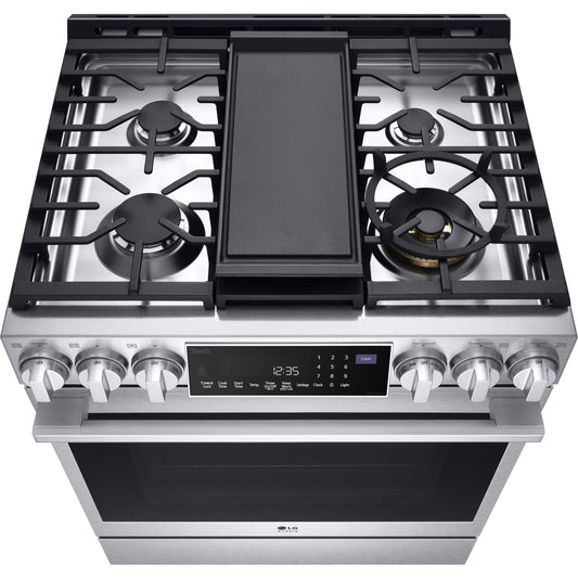  LG STUDIO Studio 30-inch Slide-in Gas Range with Convection Technology LSGS6338F IMAGE 2