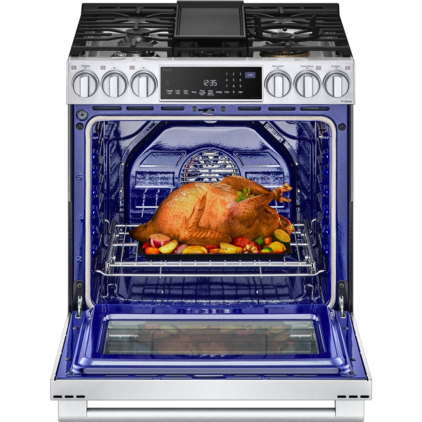  LG STUDIO Studio 30-inch Slide-in Gas Range with Convection Technology LSGS6338F IMAGE 3