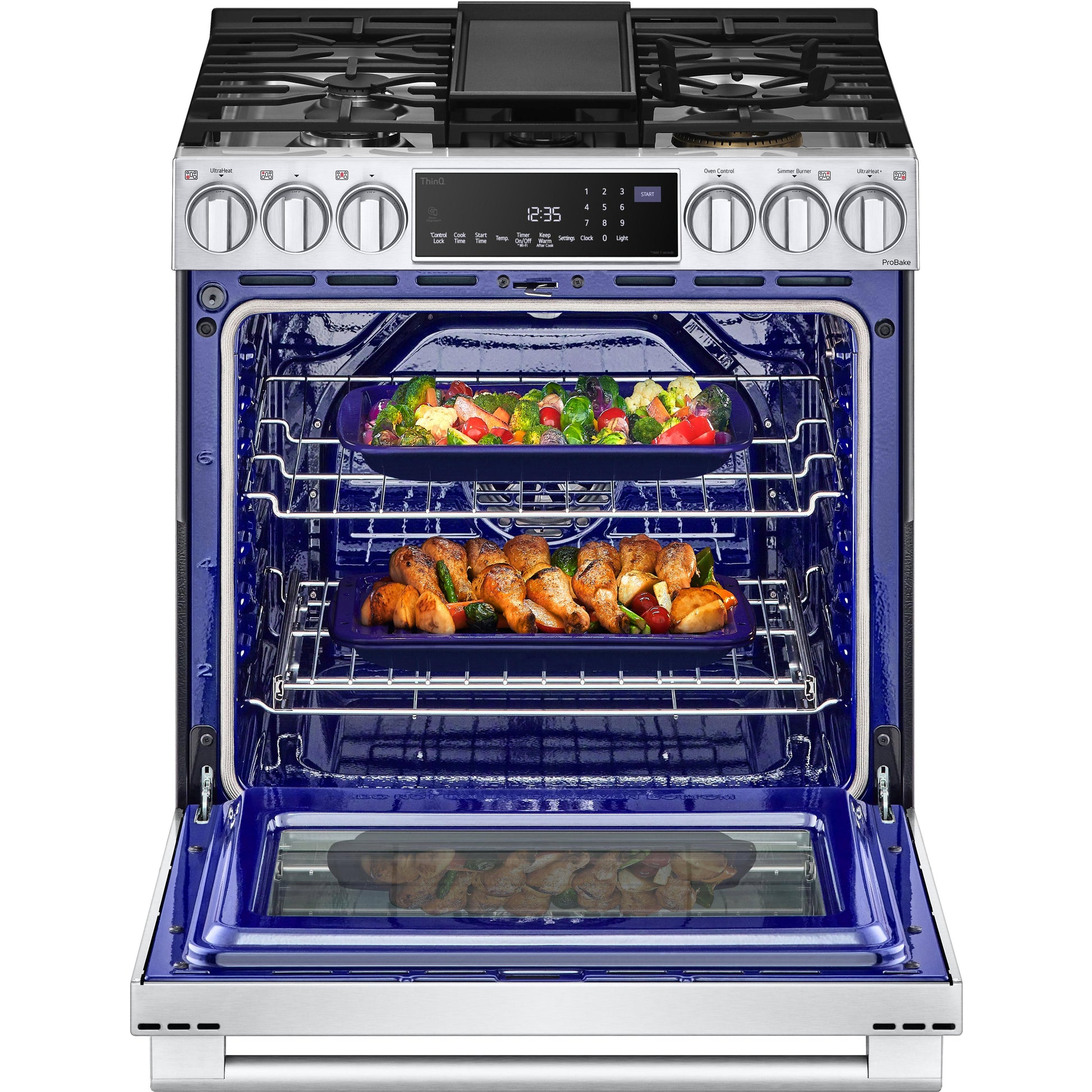  LG STUDIO Studio 30-inch Slide-in Gas Range with Convection Technology LSGS6338F IMAGE 4