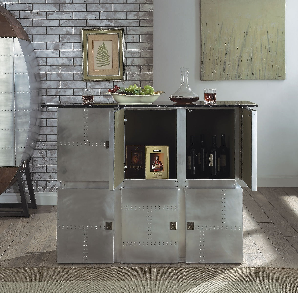 Brancaster Rectangular Bar Table with Marble Top