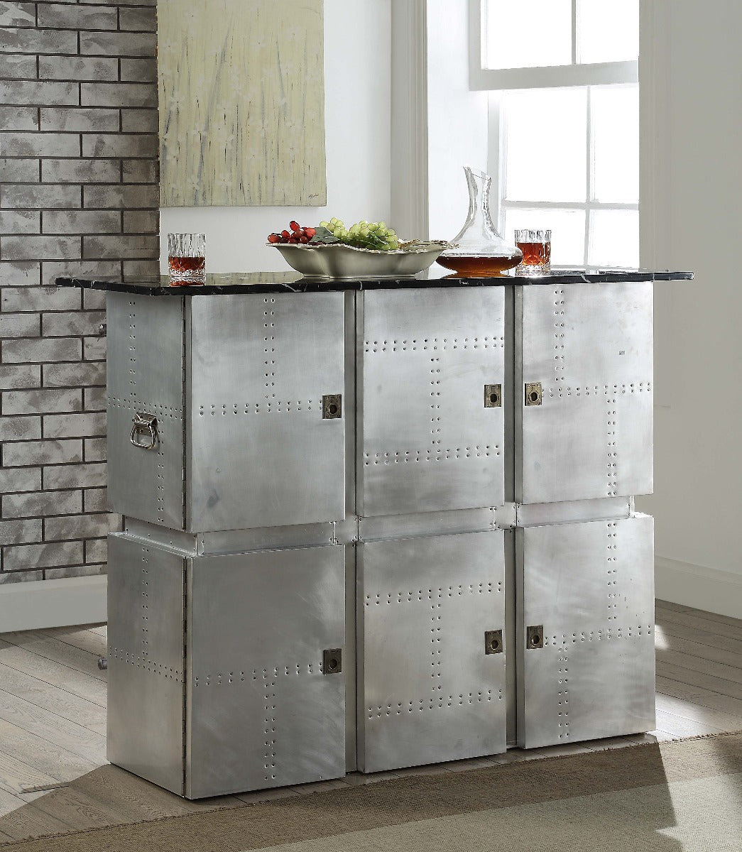 Brancaster Rectangular Bar Table with Marble Top
