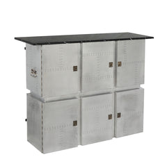 Brancaster Rectangular Bar Table with Marble Top