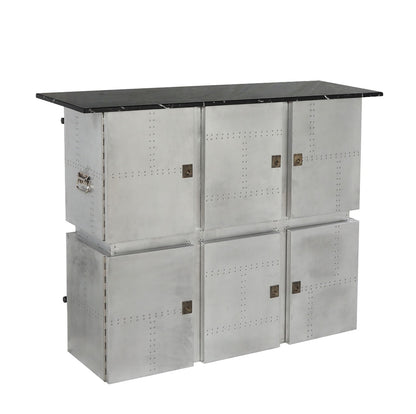 Brancaster Rectangular Bar Table with Marble Top