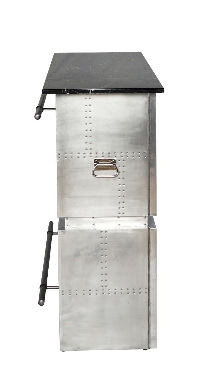 Brancaster Rectangular Bar Table with Marble Top