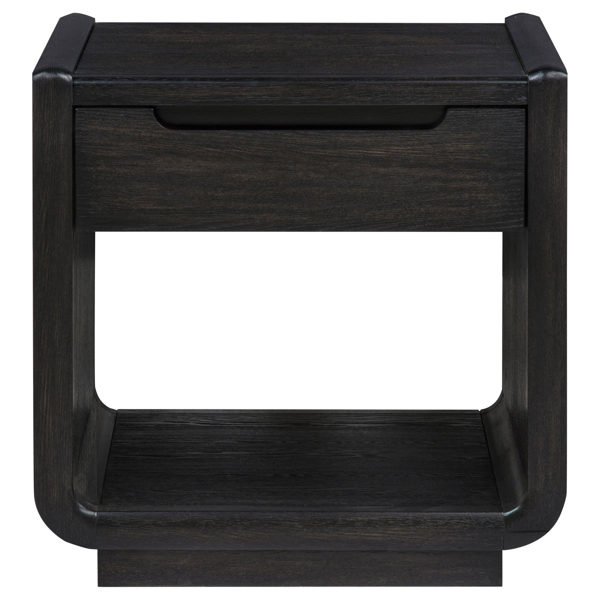 Leandro 2-piece Wood Coffee and End Table Set Burnished Black