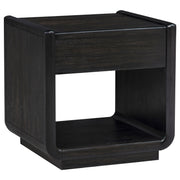 Leandro 3-piece Wood Coffee and End Table Set Burnished Black