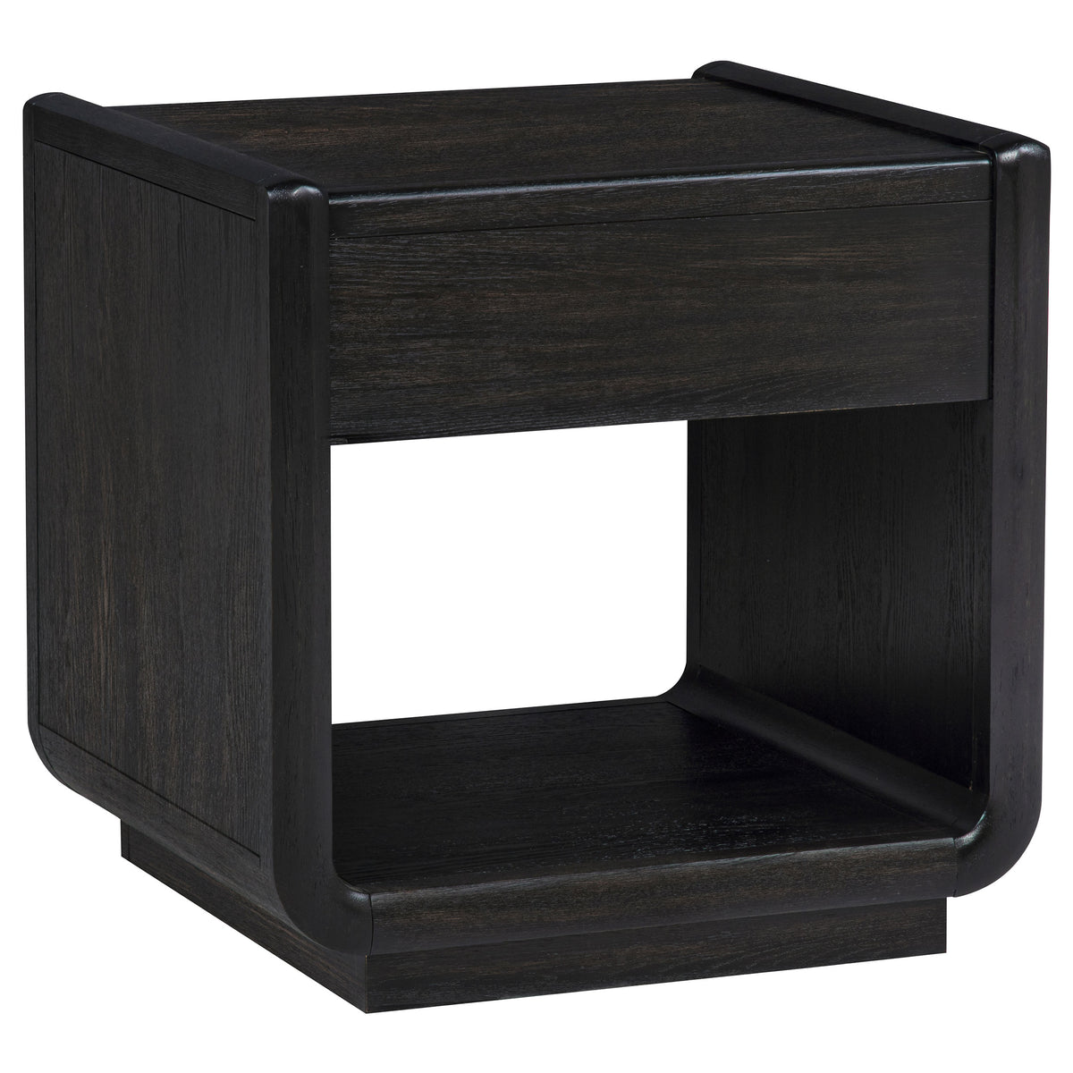 Leandro 3-piece Wood Coffee and End Table Set Burnished Black