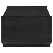 Leandro 2-drawer Wood Cocktail Coffee Table Burnished Black