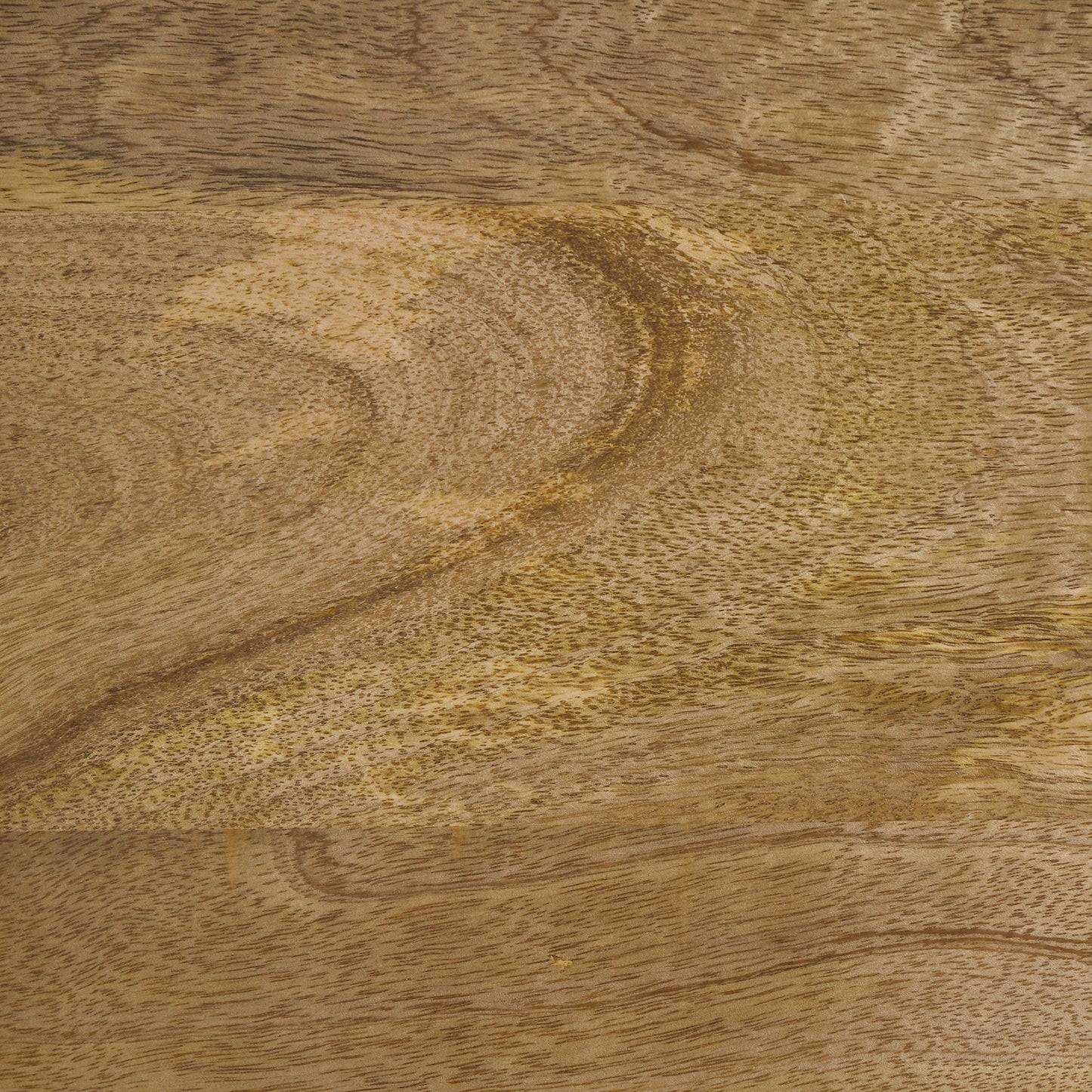 Mesa de centro Stephie con cuatro cajones y tapa de vidrio cuadrada en color marrón miel