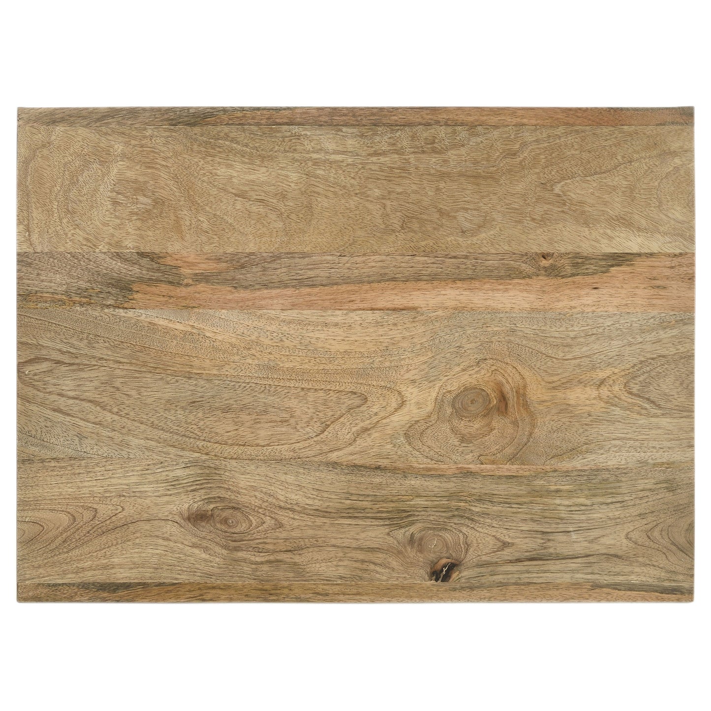 Mesa auxiliar rectangular Benton de madera maciza natural