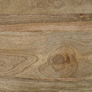 Mesa auxiliar rectangular Benton de madera maciza natural