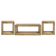 Benton 3-piece Solid Mango Coffee and End Table Set Natural