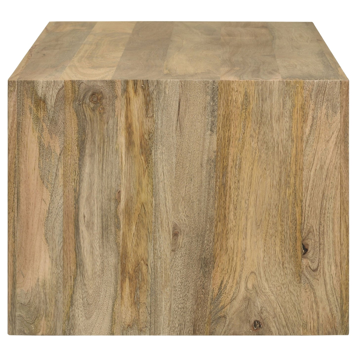Mesa de centro rectangular Benton de madera maciza natural