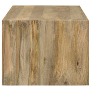Mesa de centro rectangular Benton de madera maciza natural