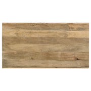 Mesa de centro rectangular Benton de madera maciza natural