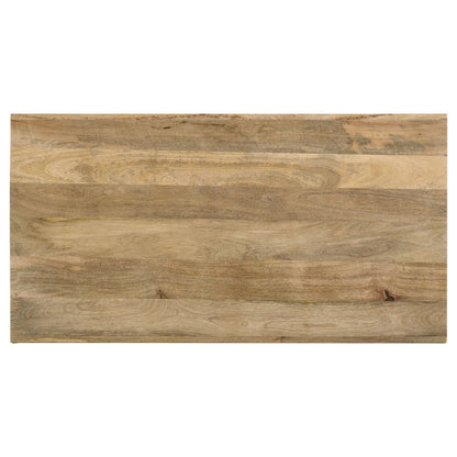 Mesa de centro rectangular Benton de madera maciza natural