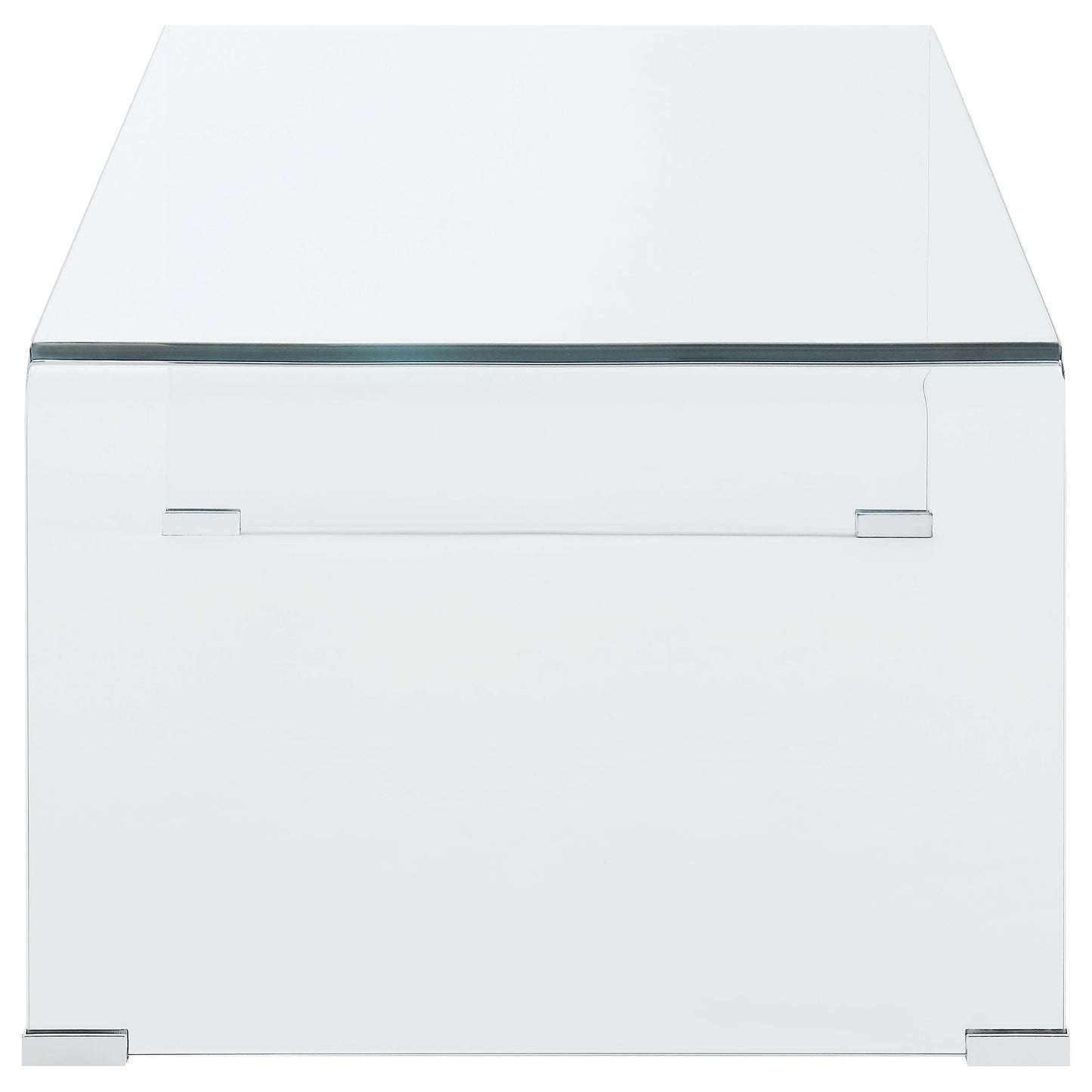 Ripley Rectangular Tempered Bent Glass Coffee Table Clear