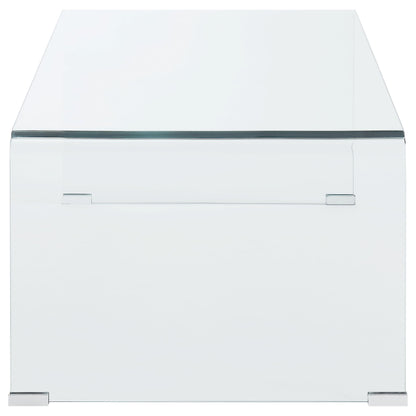 Ripley Rectangular Tempered Bent Glass Coffee Table Clear