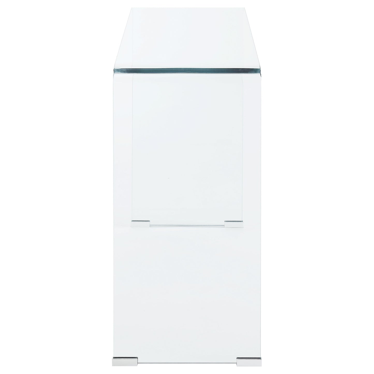 Consola de entrada Ripley de vidrio templado curvado transparente