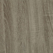 Mesa auxiliar cuadrada Birdie de madera de ingeniería, color gris Sonoma
