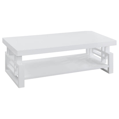 Schmitt Rectangular Coffee Table White High Gloss